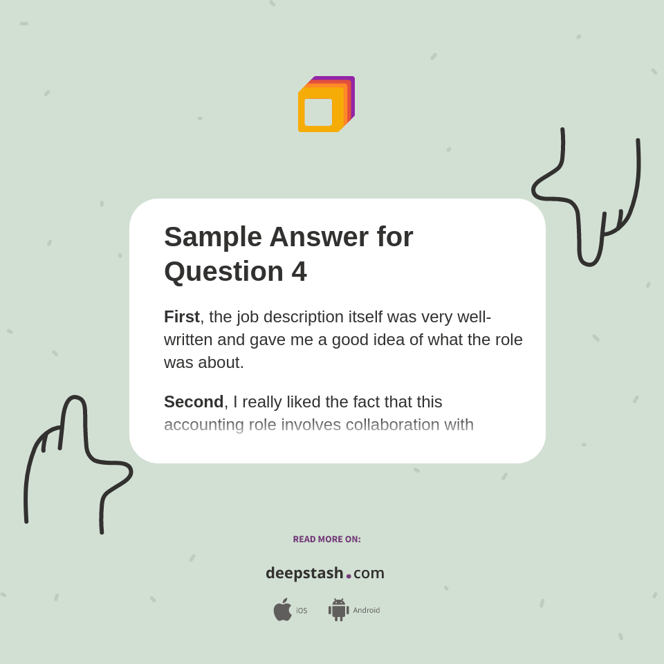 Sample Answer for Question 4 - Deepstash
