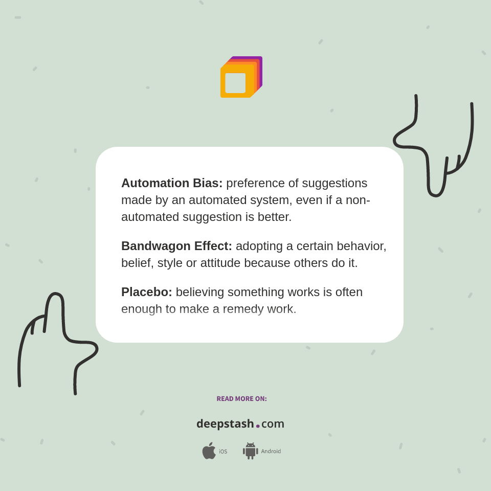 Automation Bias preference of suggestions made by... Deepstash