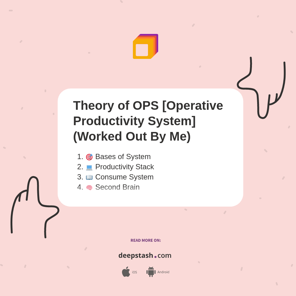 Theory of OPS [Operative Productivity System] (Worked Out By Me ...