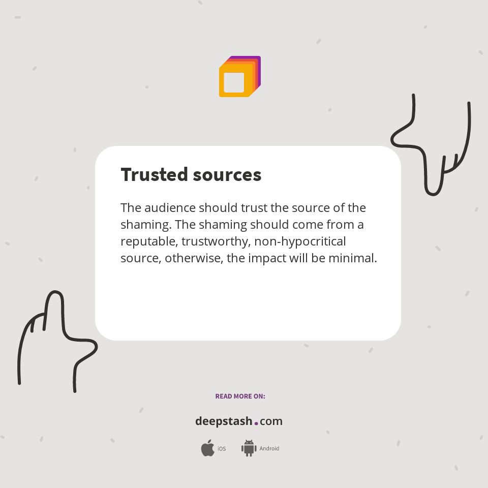 Trsuted Sources Trusted sources - Deepstash