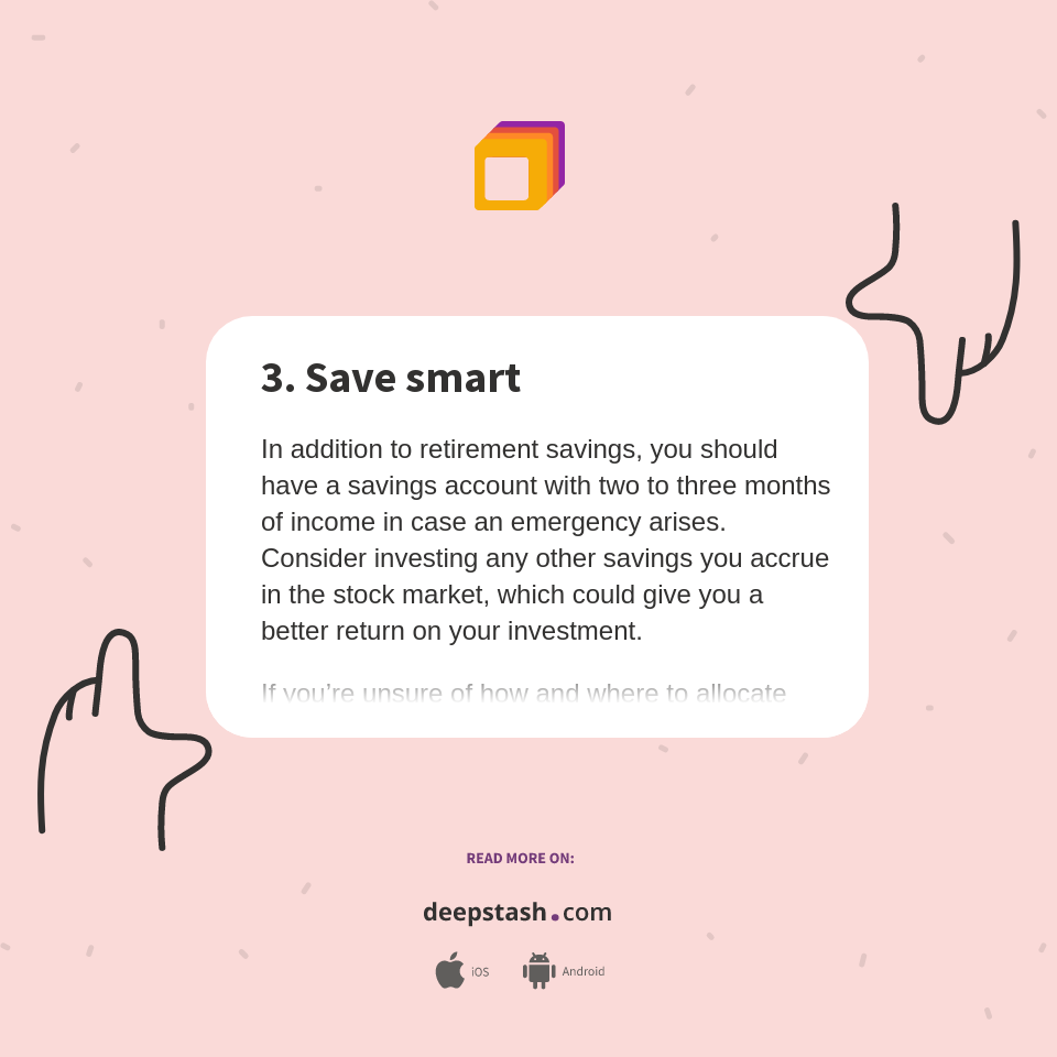 3. Save smart - Deepstash