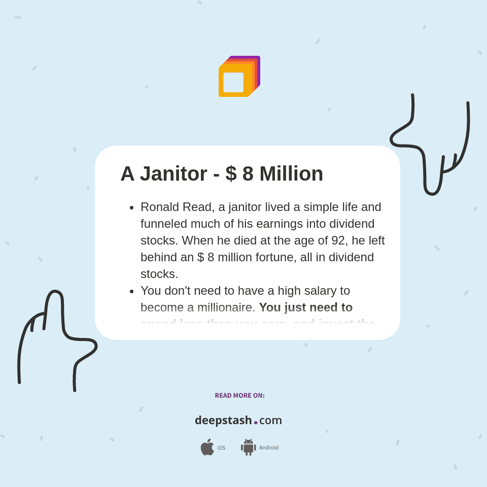A Janitor 8 Million Deepstash