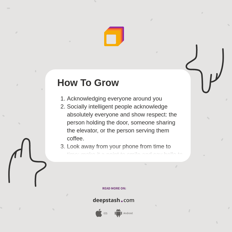 How To Grow - Deepstash