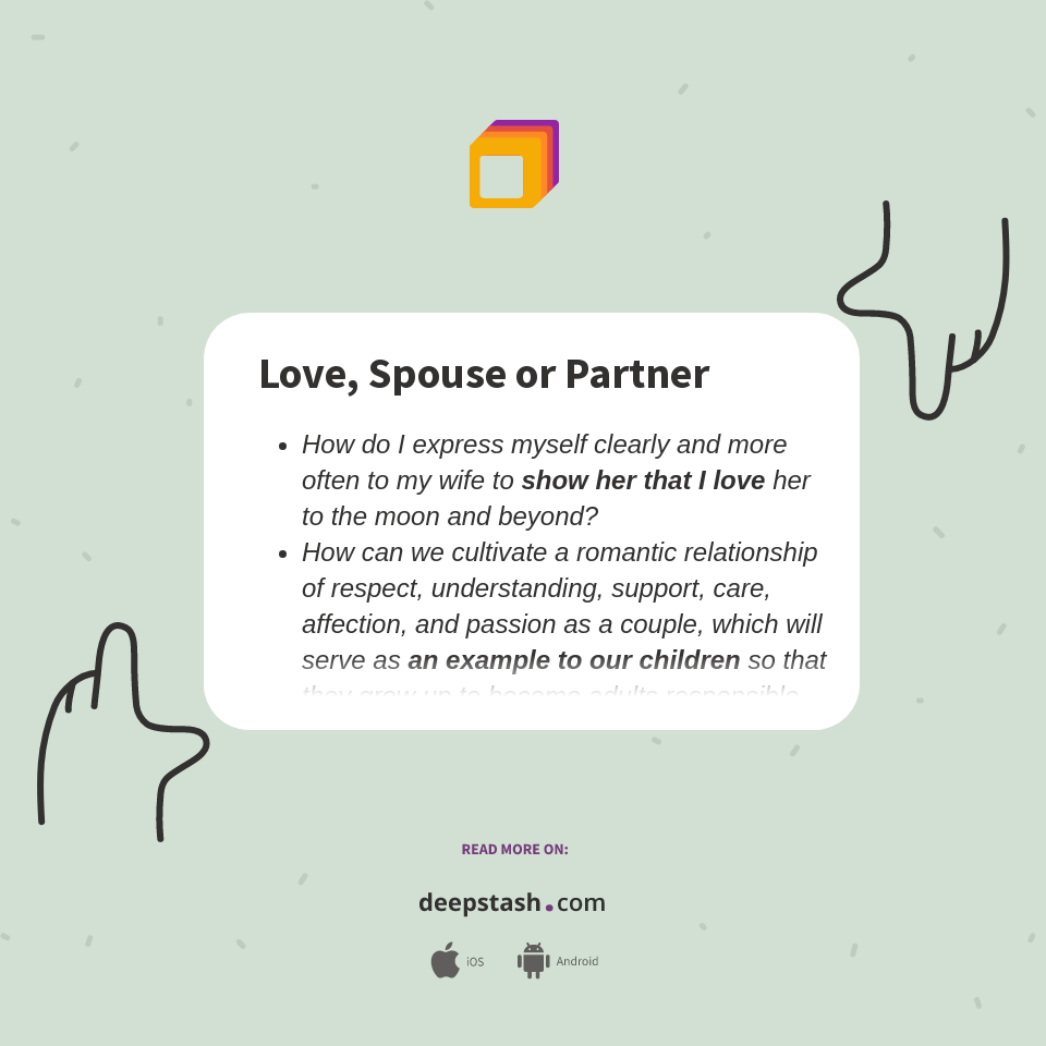 Love, Spouse or Partner Deepstash