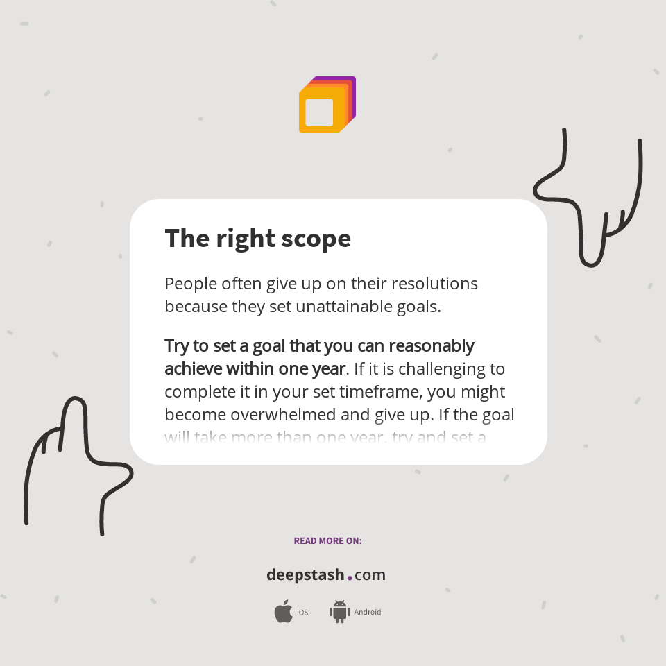 The right scope - Deepstash