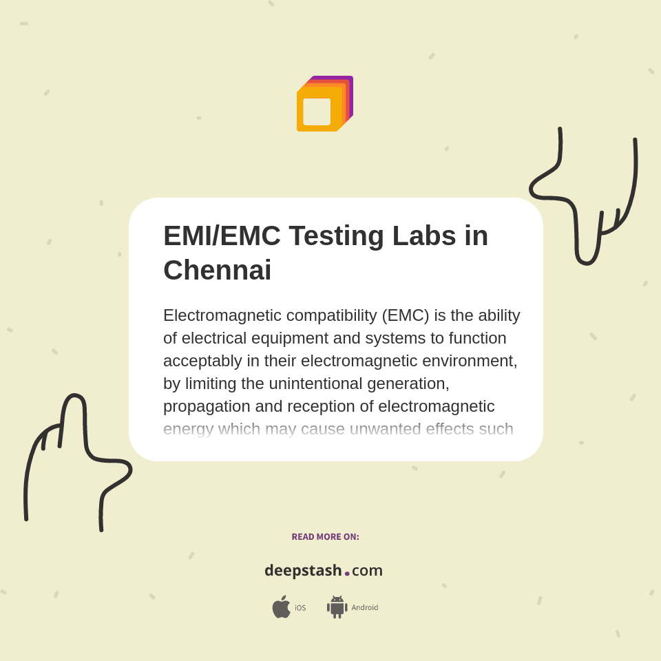 EMI/EMC Testing Labs in Chennai Deepstash