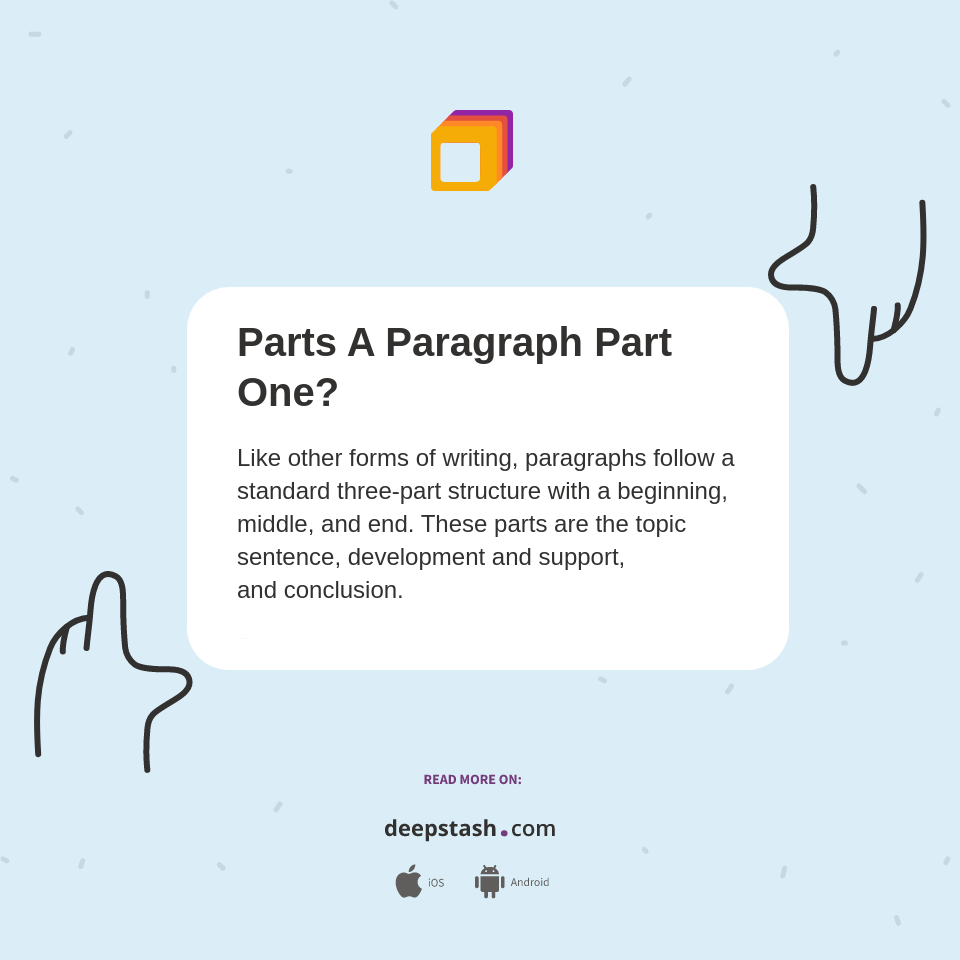 Parts A Paragraph Part One? - Deepstash
