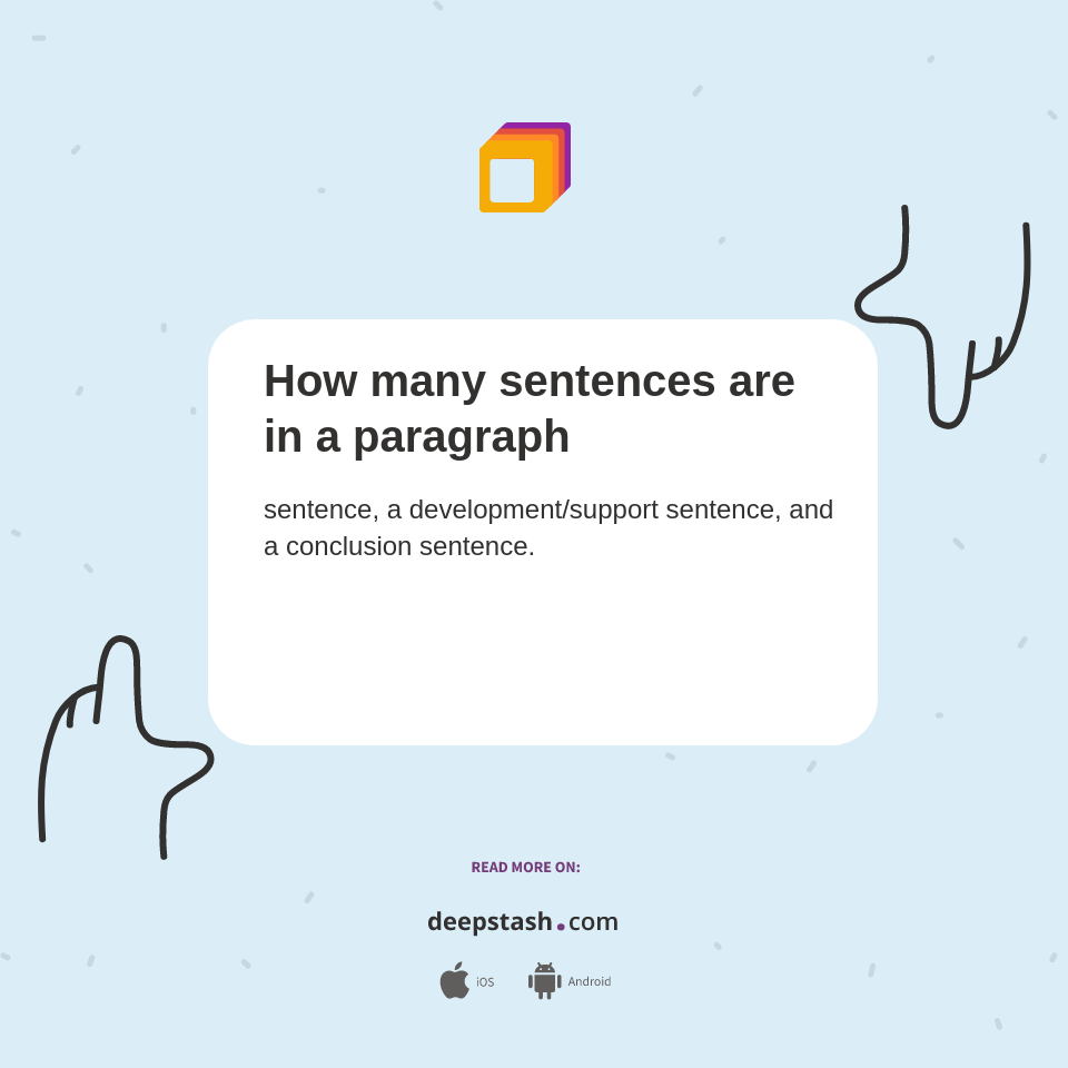 How many sentences are in a paragraph - Deepstash