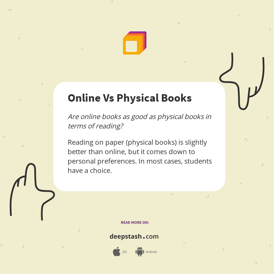 Online Vs Physical Books Deepstash