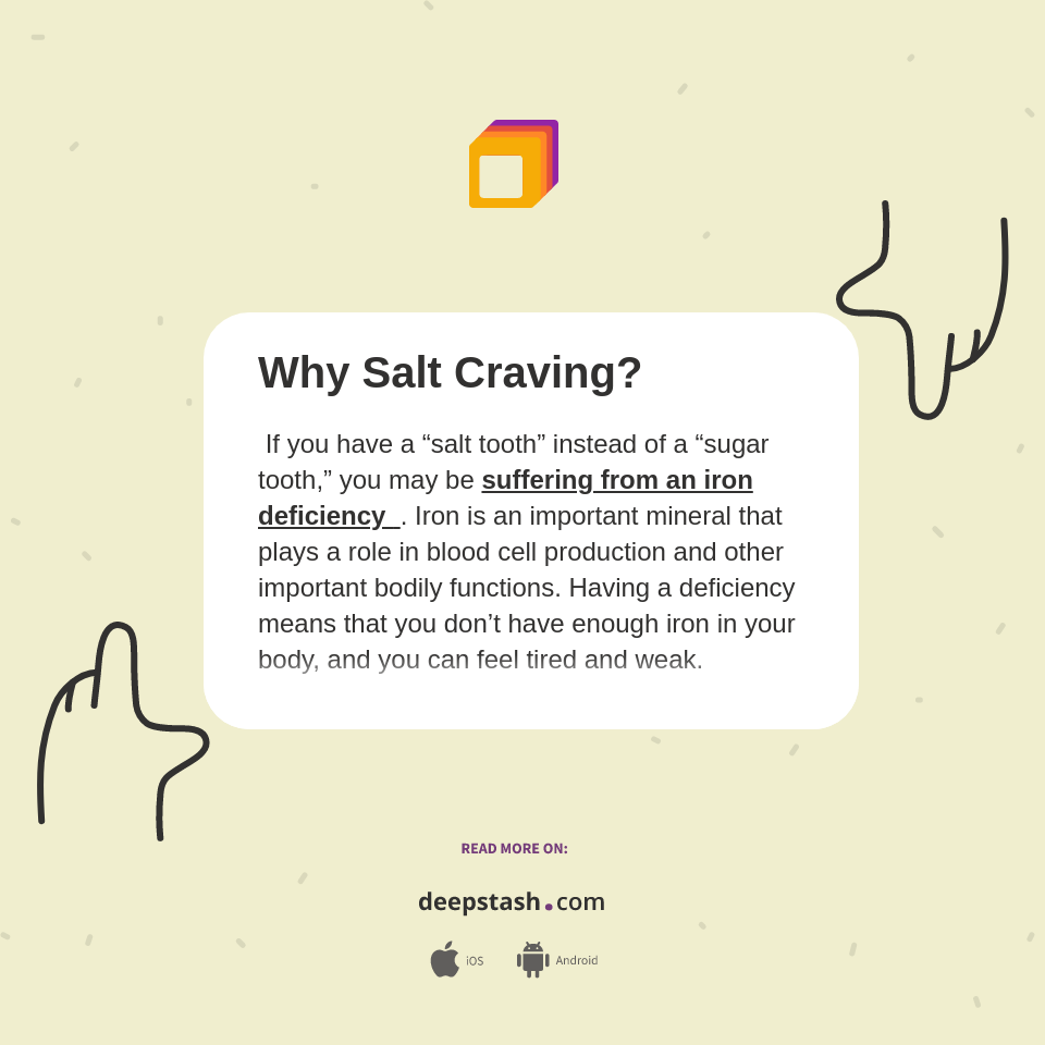 Why Salt Craving? Deepstash