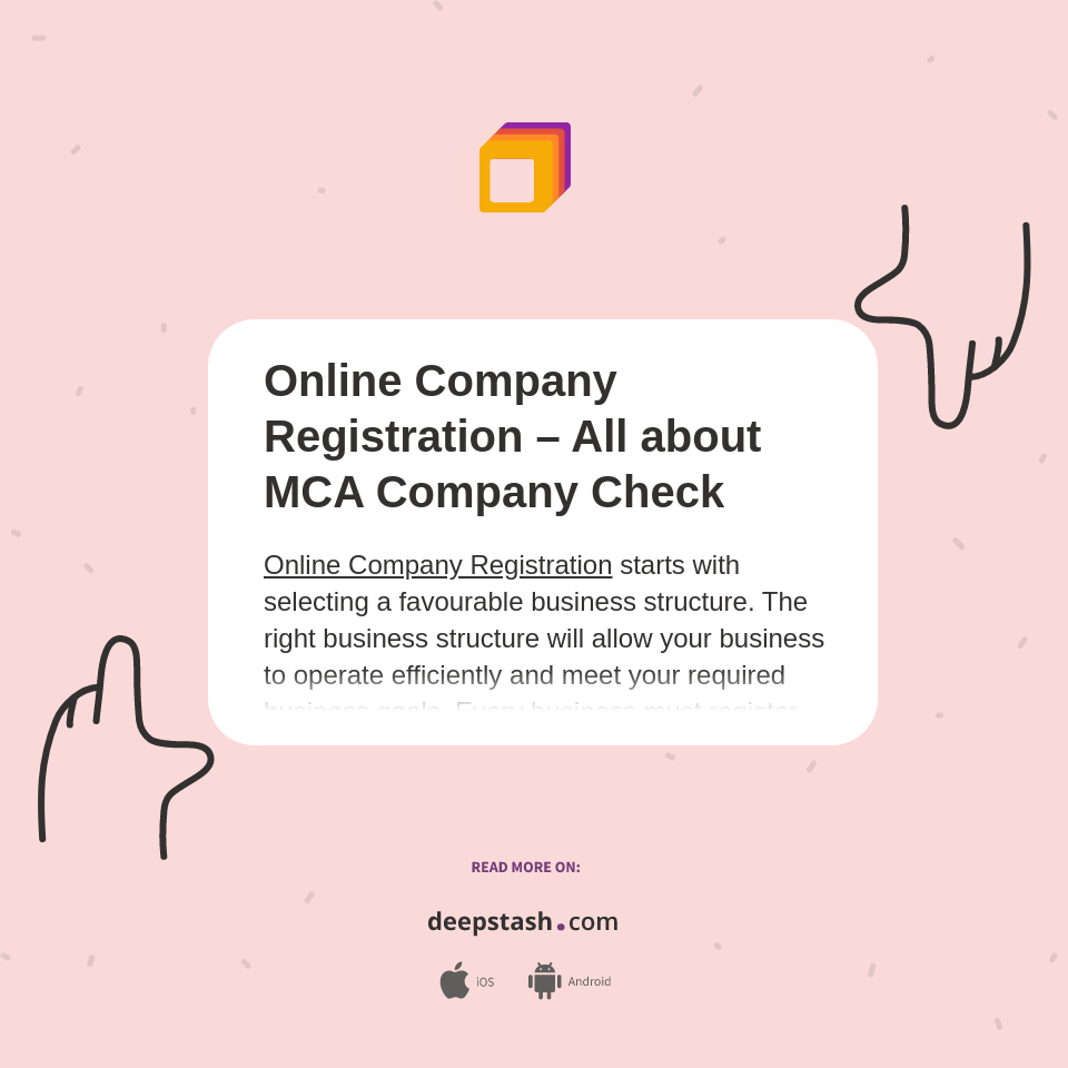 Online Company Registration All about MCA Company Check Deepstash