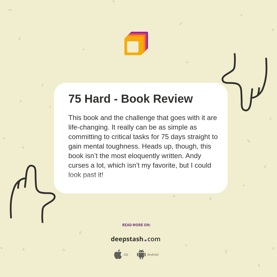 75 Hard Book Review Deepstash