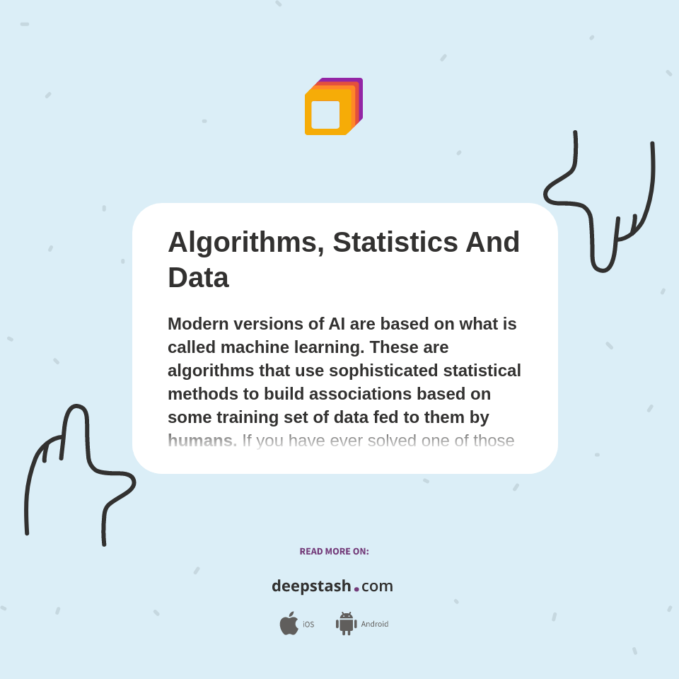Algorithms, Statistics And Data - Deepstash