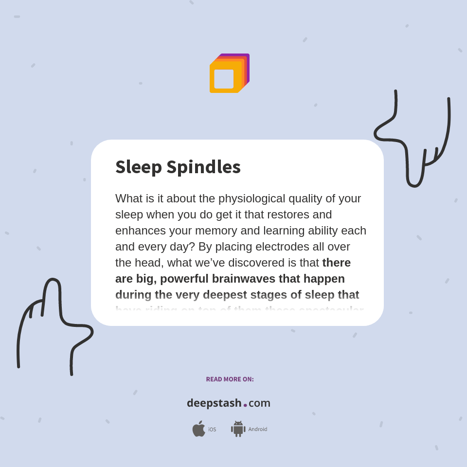 Sleep Spindles Deepstash