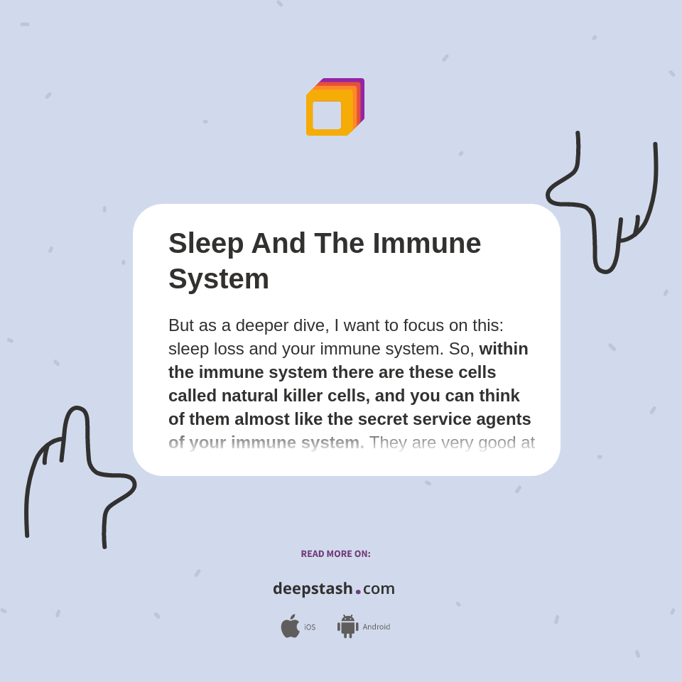 Sleep And The Immune System Deepstash