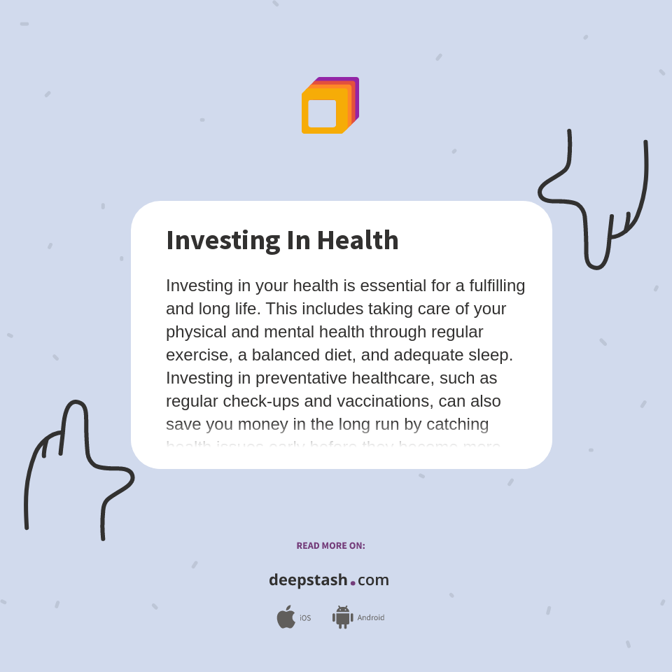 Investing In Health - Deepstash