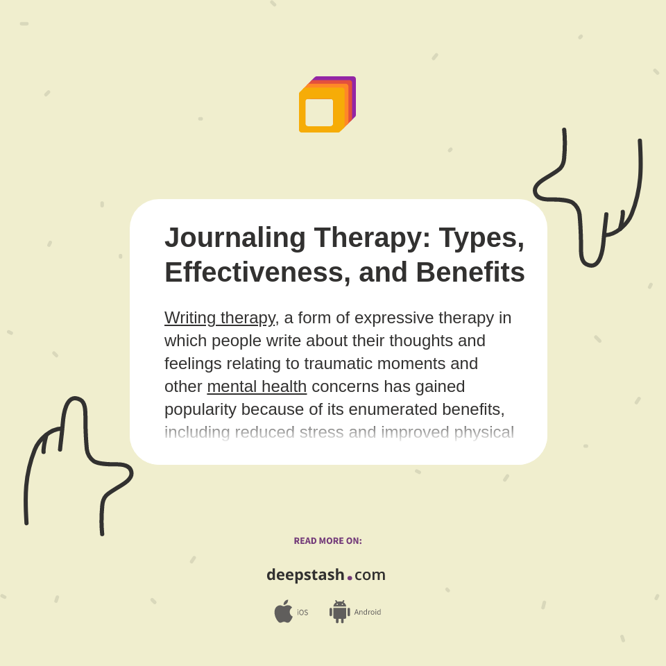 Journaling Therapy Types, Effectiveness, and Benefits Deepstash