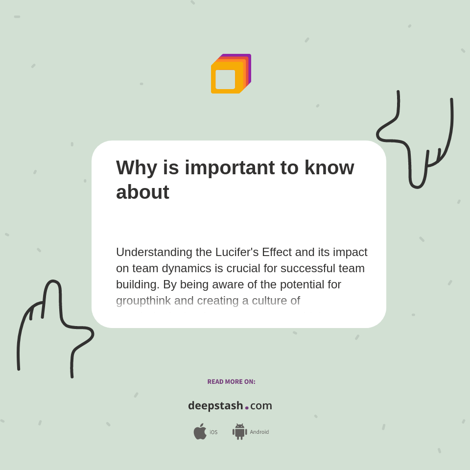 Why is important to know about - Deepstash