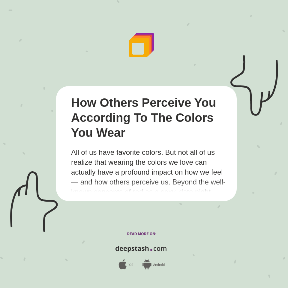 How Others Perceive You According To The Colors You Wear Deepstash