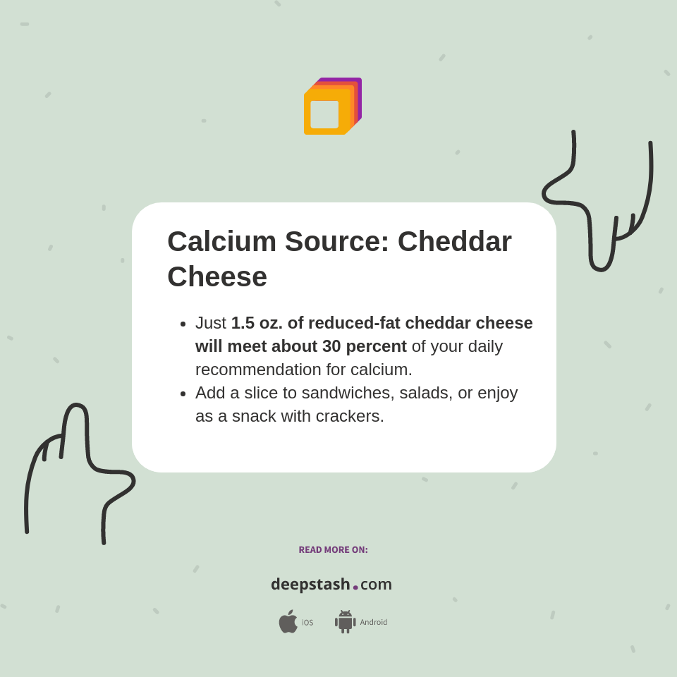 Calcium Source Cheddar Cheese Deepstash