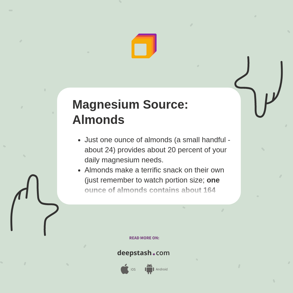 Magnesium Source Almonds Deepstash