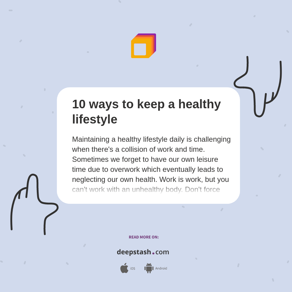 10 Ways To Maintain A Healthy Lifestyle