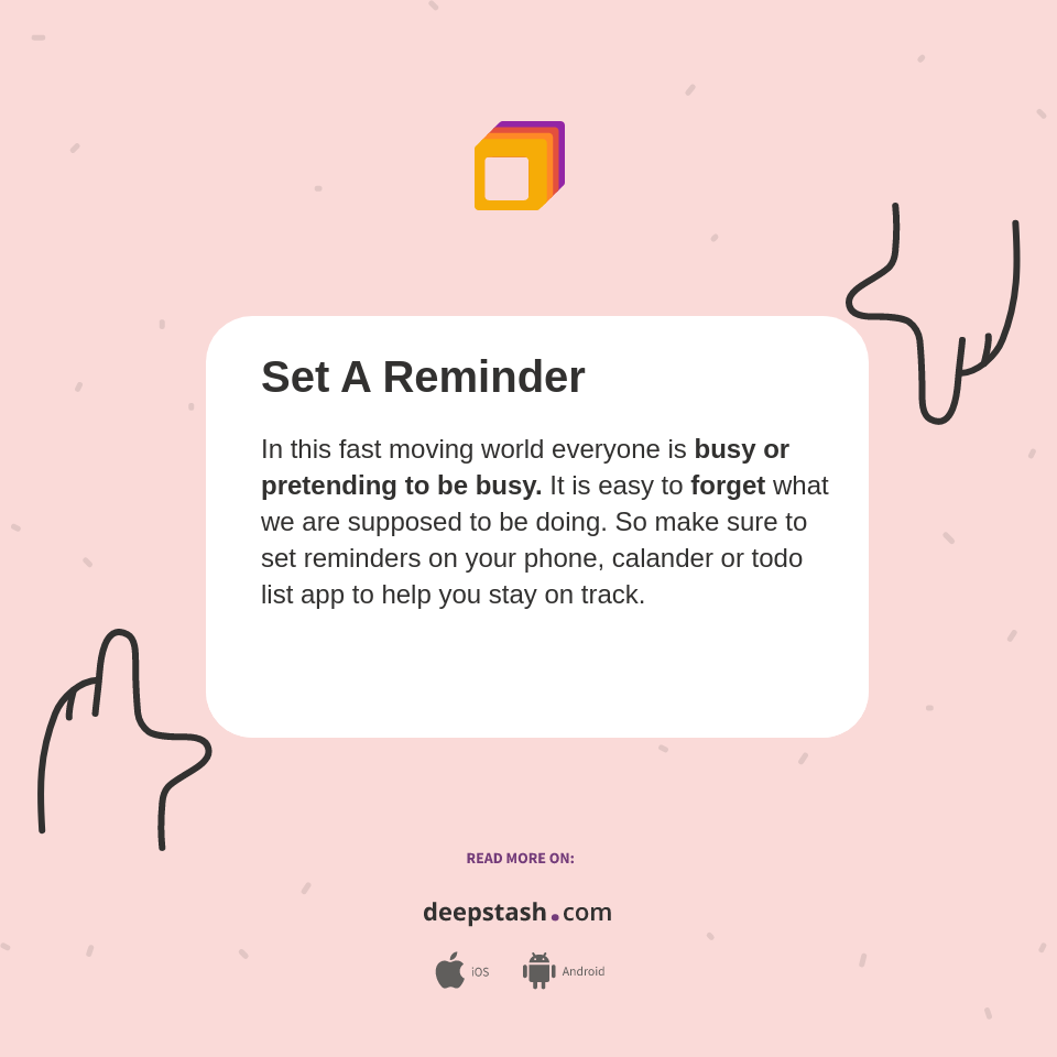 Set A Reminder - Deepstash