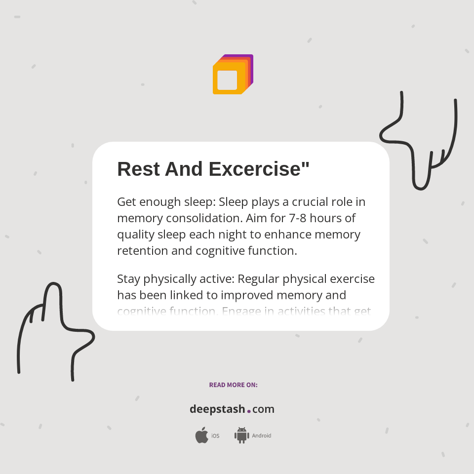 Rest And Excercise