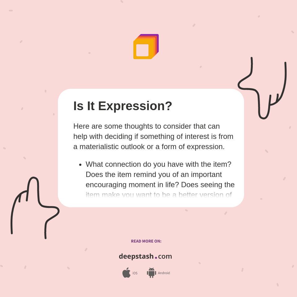 Is It Expression? - Deepstash