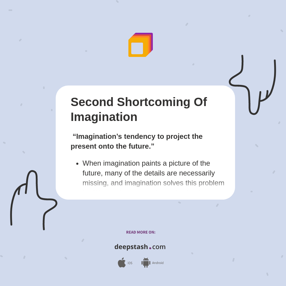 Shortcoming Examples Second Shortcoming Of Imagination - Deepstash