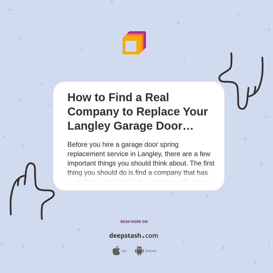 How to Find a Real Company to Replace Your Langley Garage Door Springs Deepstash
