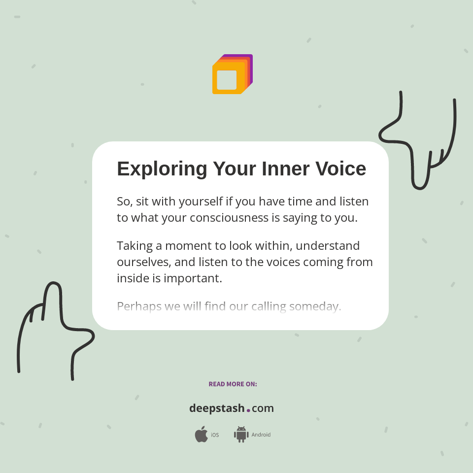 Exploring Your Inner Voice - Deepstash