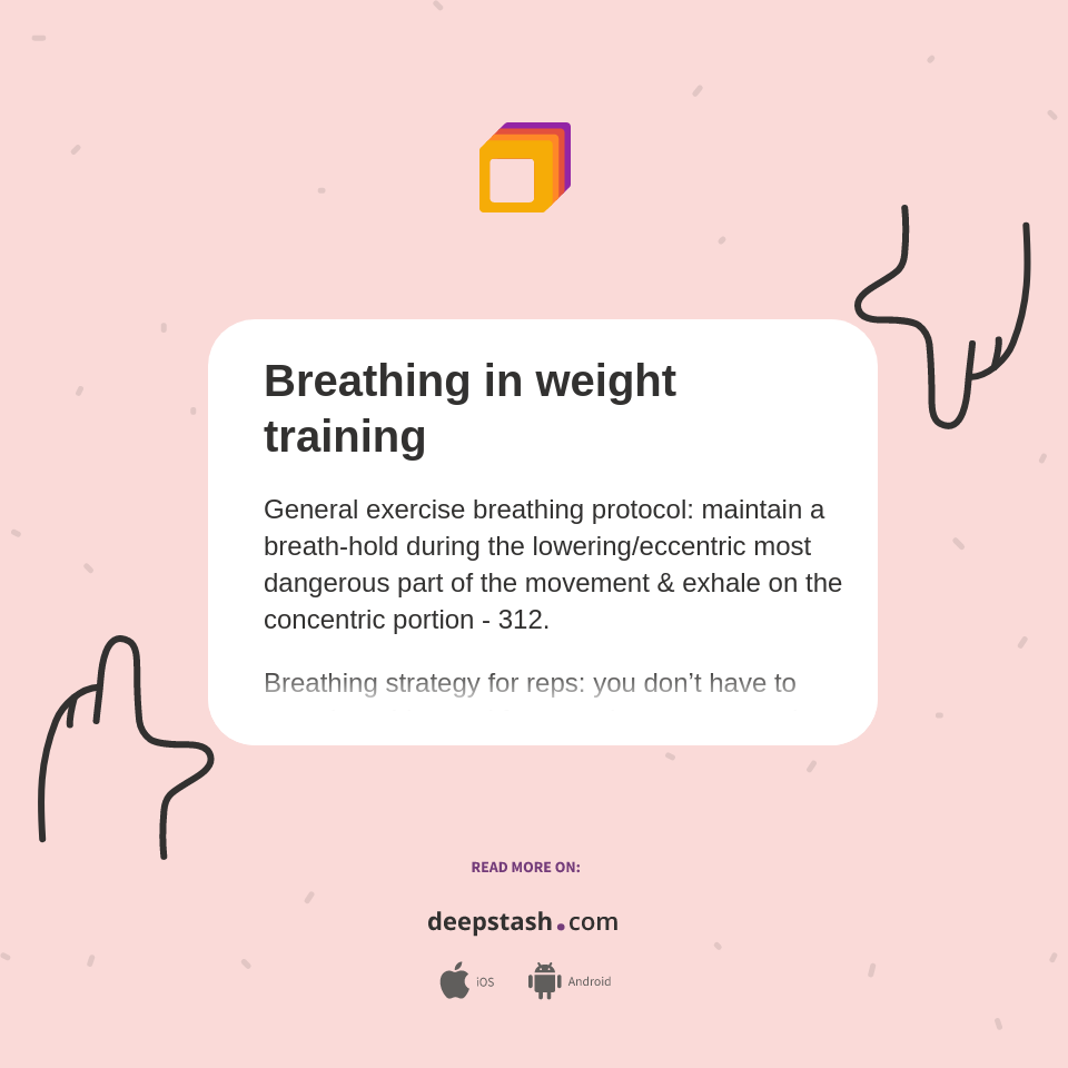 Breathing in weight training - Deepstash