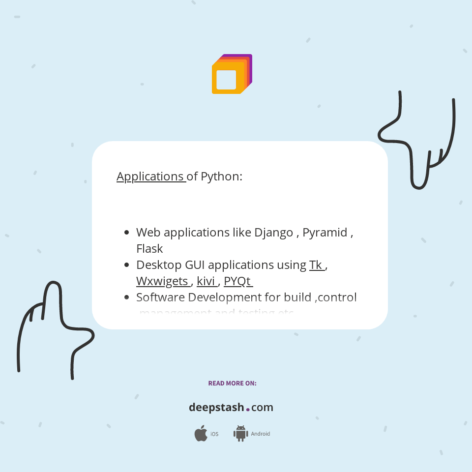 Applications of Python: ... - Deepstash