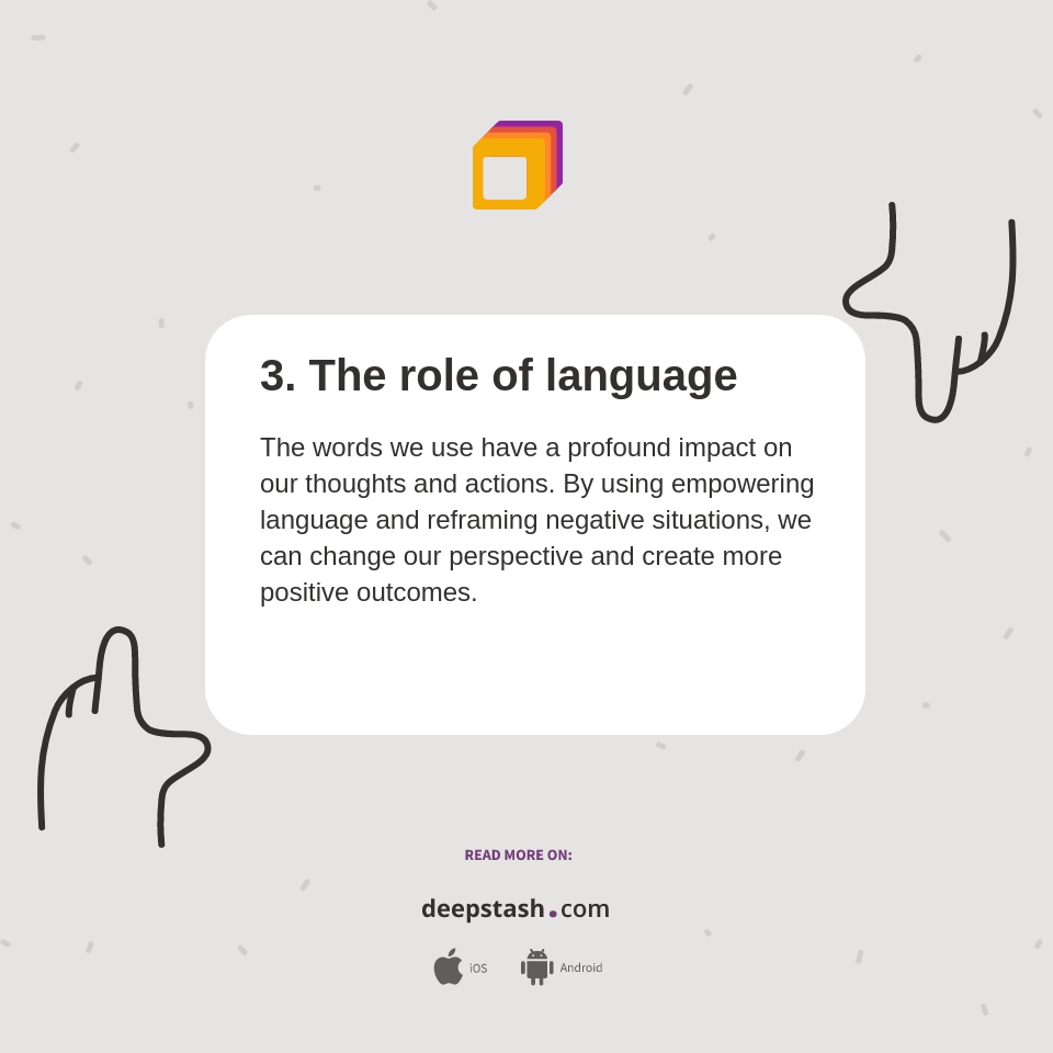 3. The role of language - Deepstash