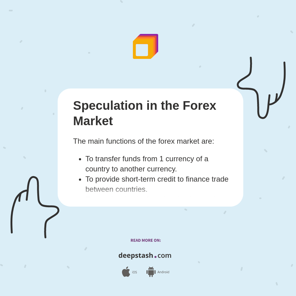 Speculation in the Forex Market Deepstash