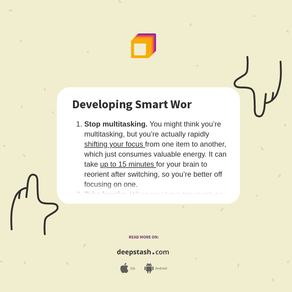 Developing Smart Wor - Deepstash