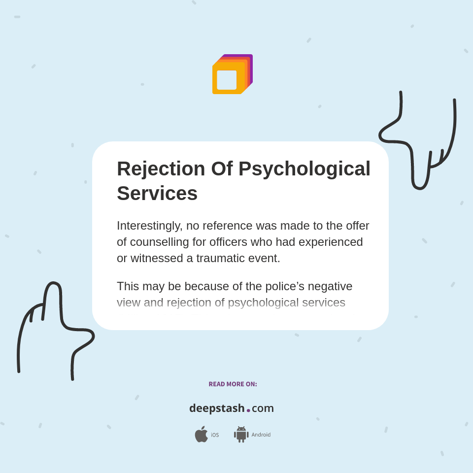 rejection-of-psychological-services-deepstash