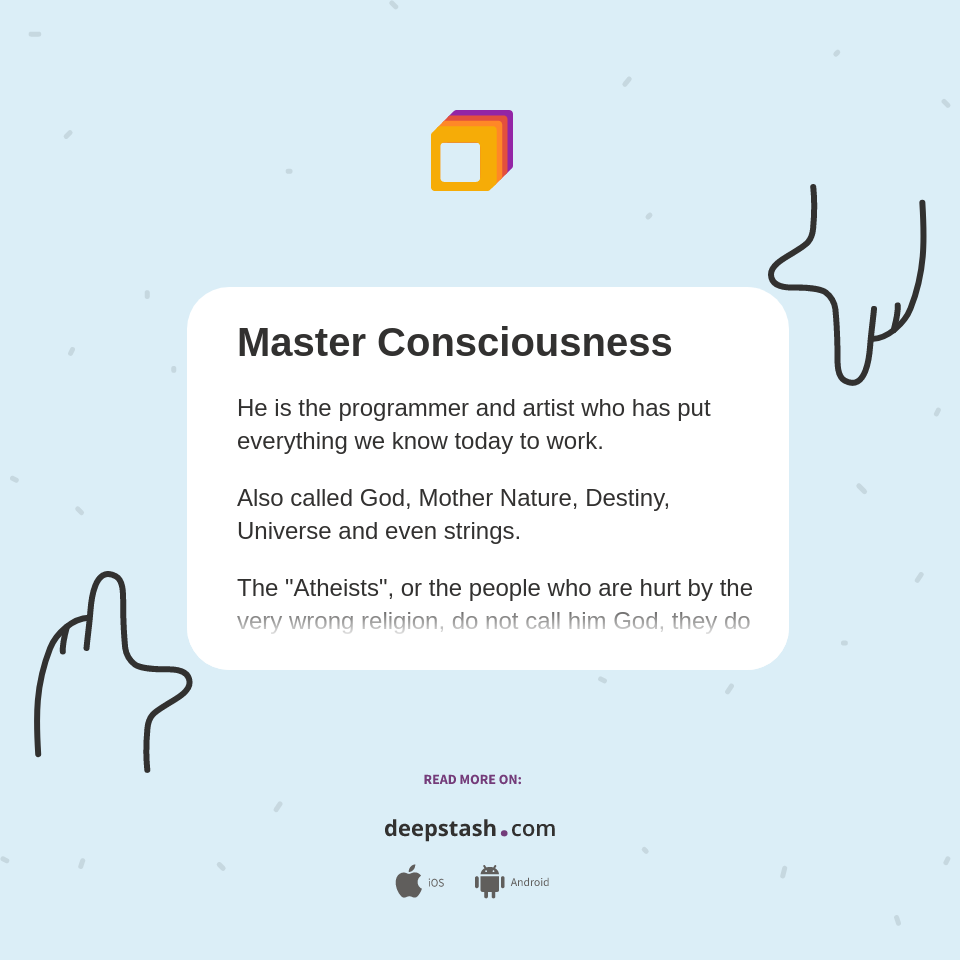 Master Consciousness Deepstash Master consciousness deepstash