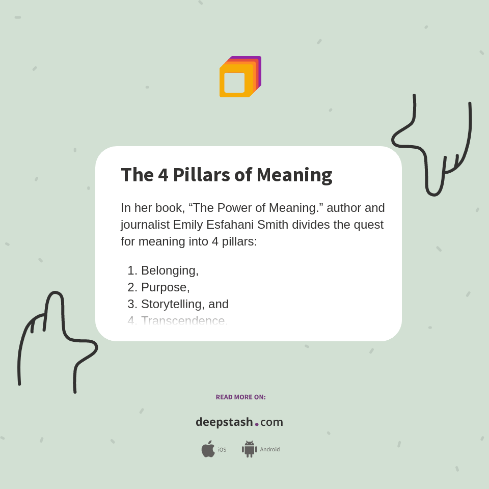 The 4 Pillars of Meaning Deepstash