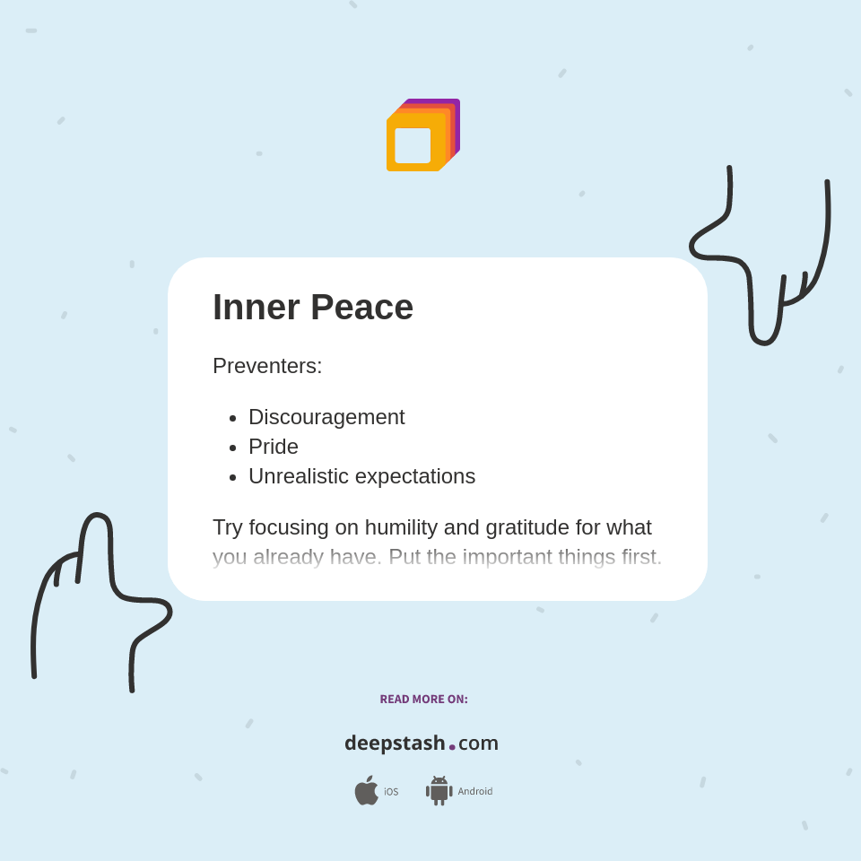 Inner Peace - Deepstash