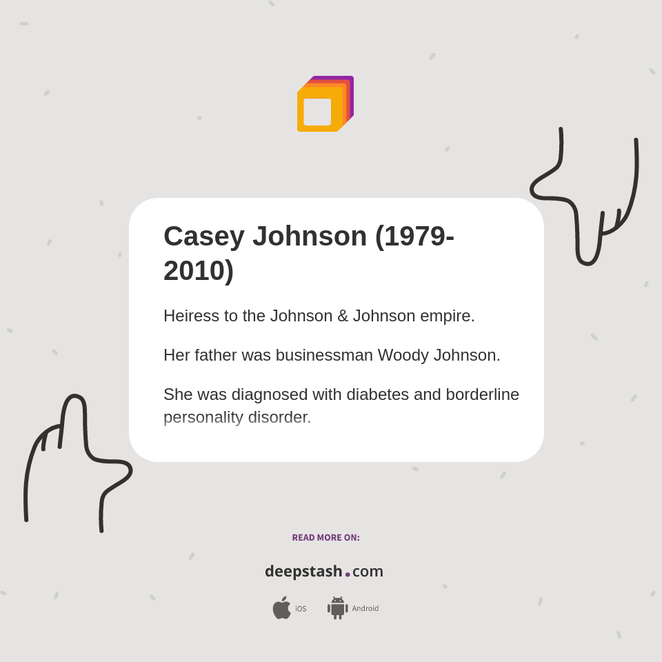 Casey Johnson (19792010) Deepstash