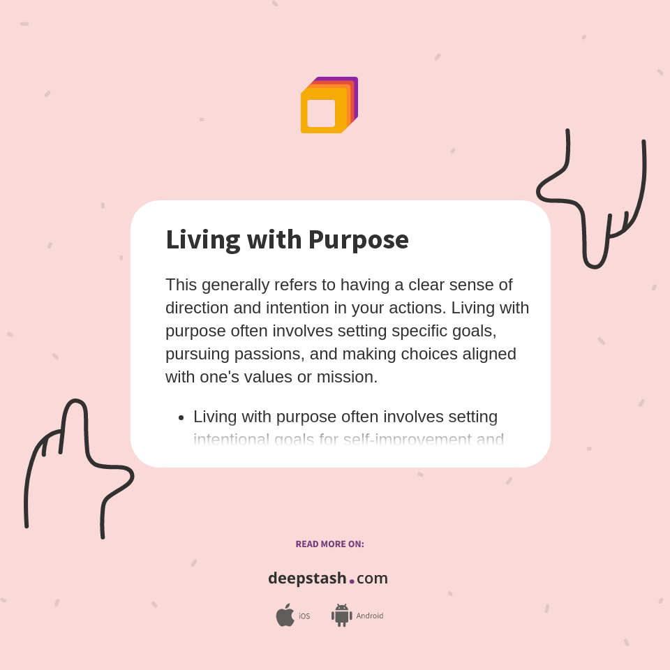 Living with Purpose - Deepstash