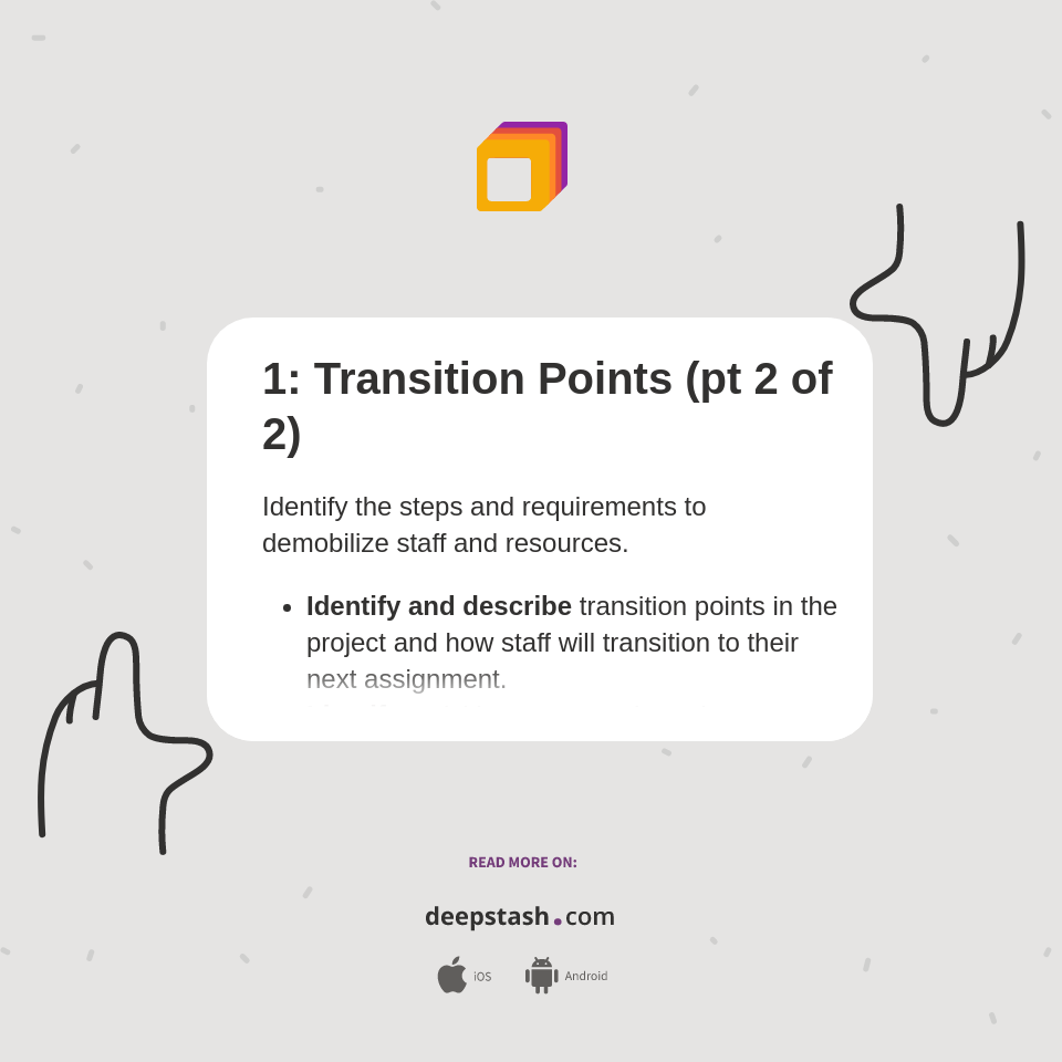 1: Transition Points (pt 2 of 2) - Deepstash