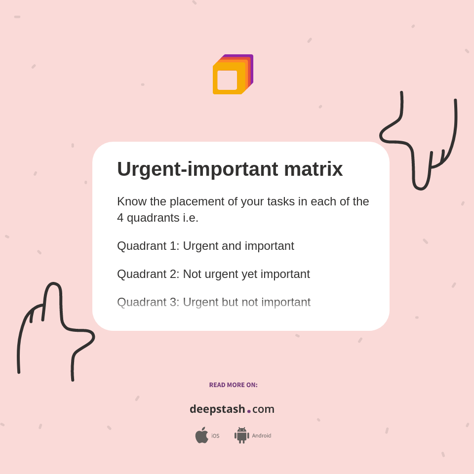 Urgent-important matrix - Deepstash
