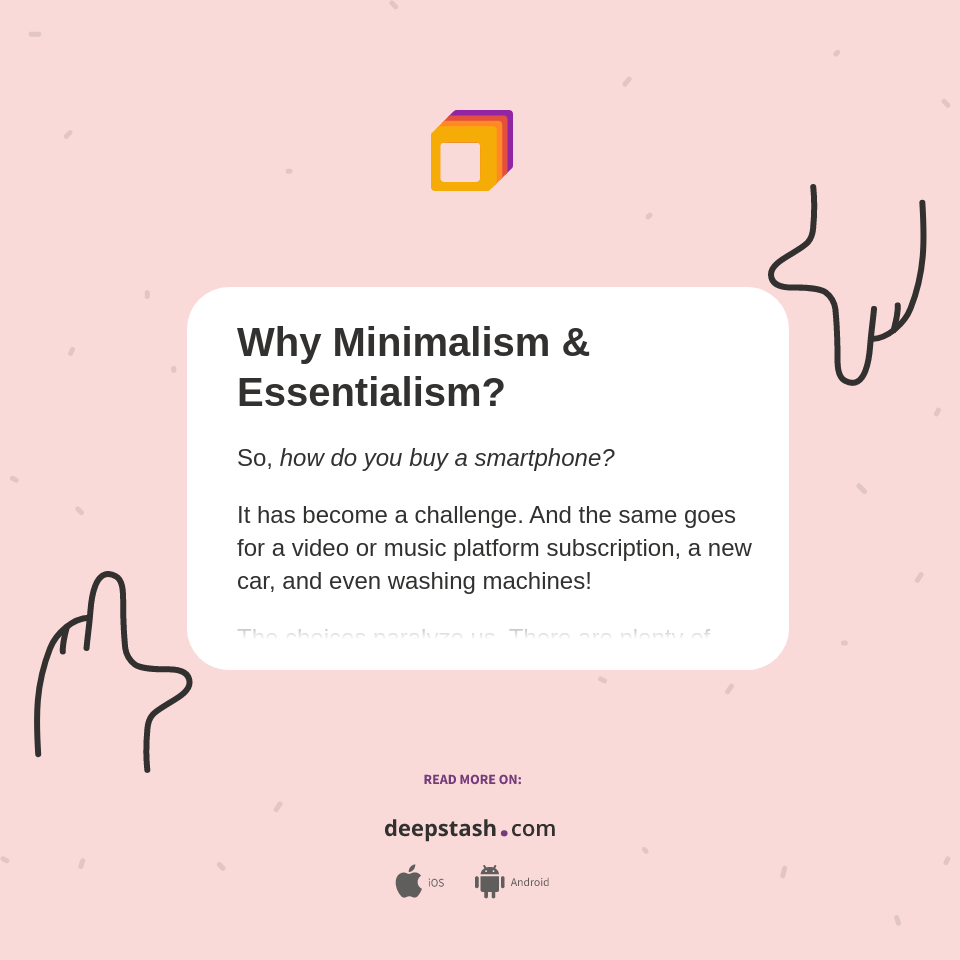 Why Minimalism Essentialism Deepstash
