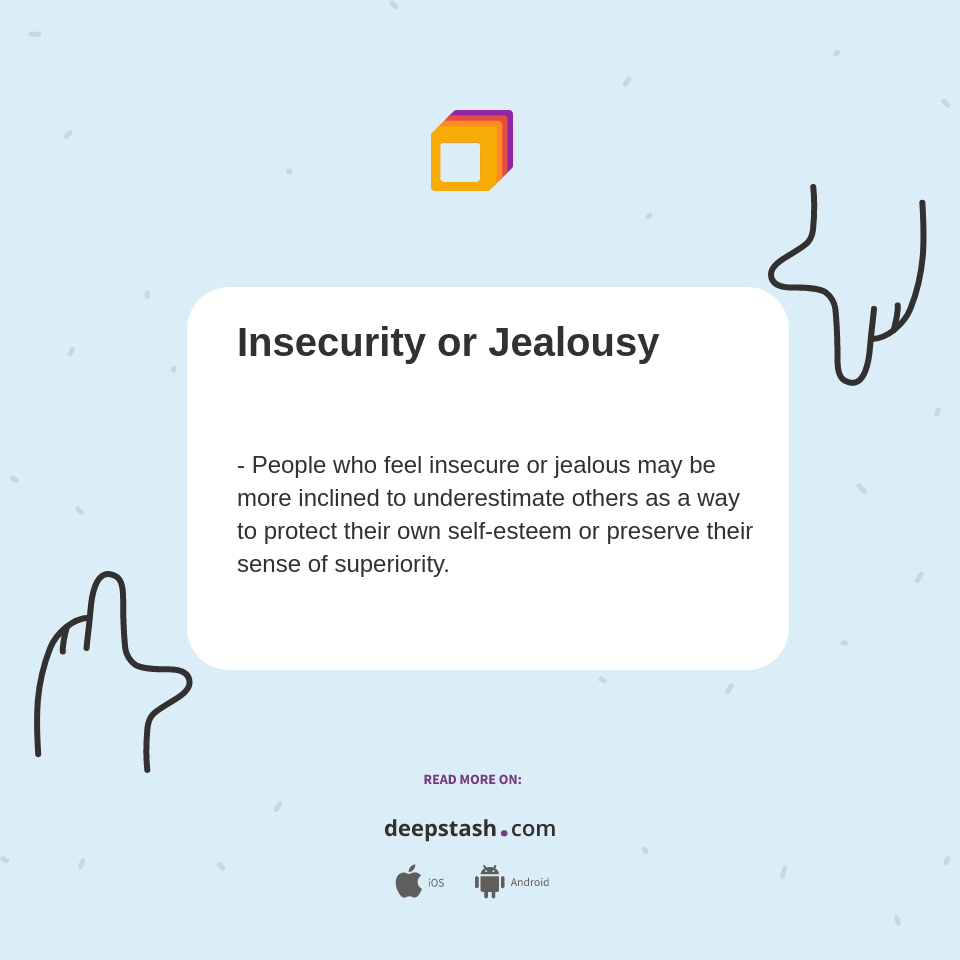 Insecurity or Jealousy - Deepstash, image size:960x960