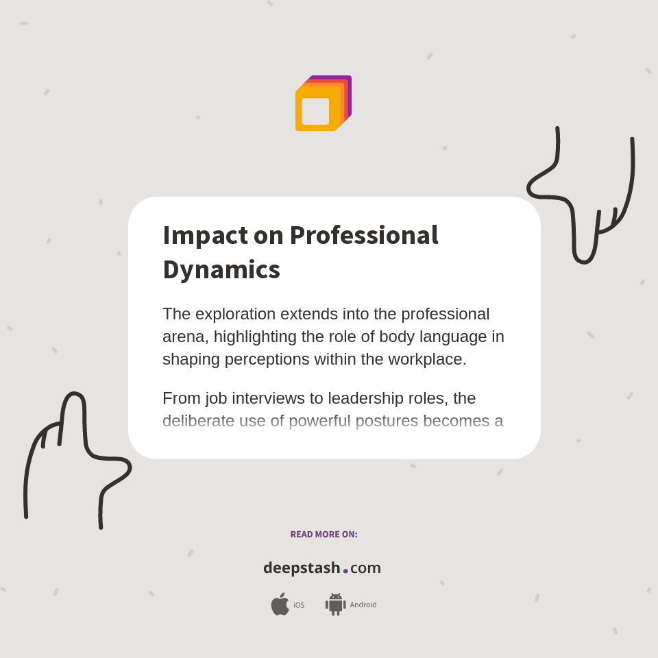 Dynamic Professional Impact on Professional Dynamics - Deepstash