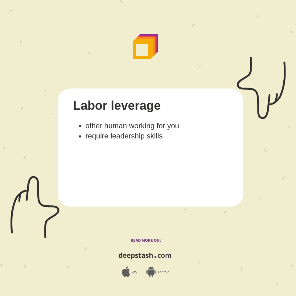 Labor leverage - Deepstash