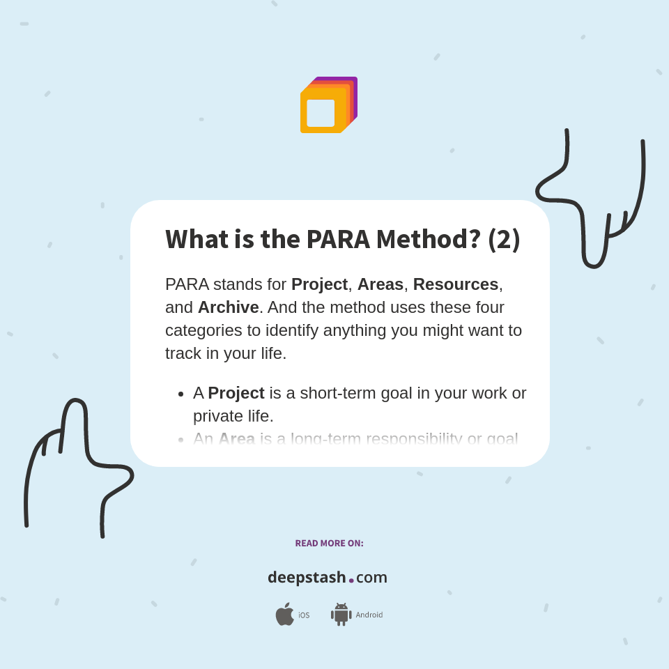 What is the PARA Method? (2) - Deepstash